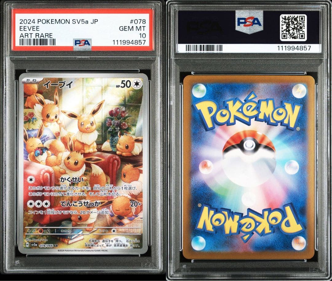 PSA10 2024 ポケモンカード イーブイ ART RARE PSA 10