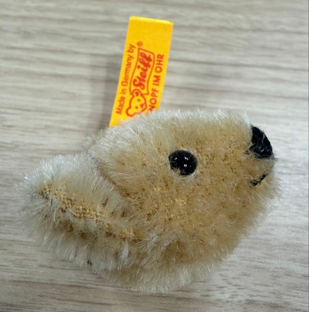 【ドイツ購入】シュタイフ テディベア ブローチ 希少 420818 ピンバッジ