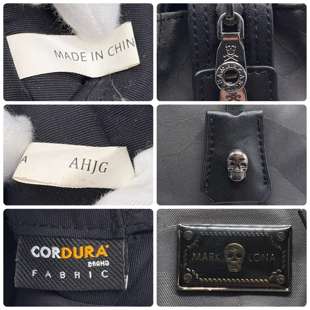 マーク&ロナ カートバック ゴルフ レザー ブラック スカル カモフラ チャーム