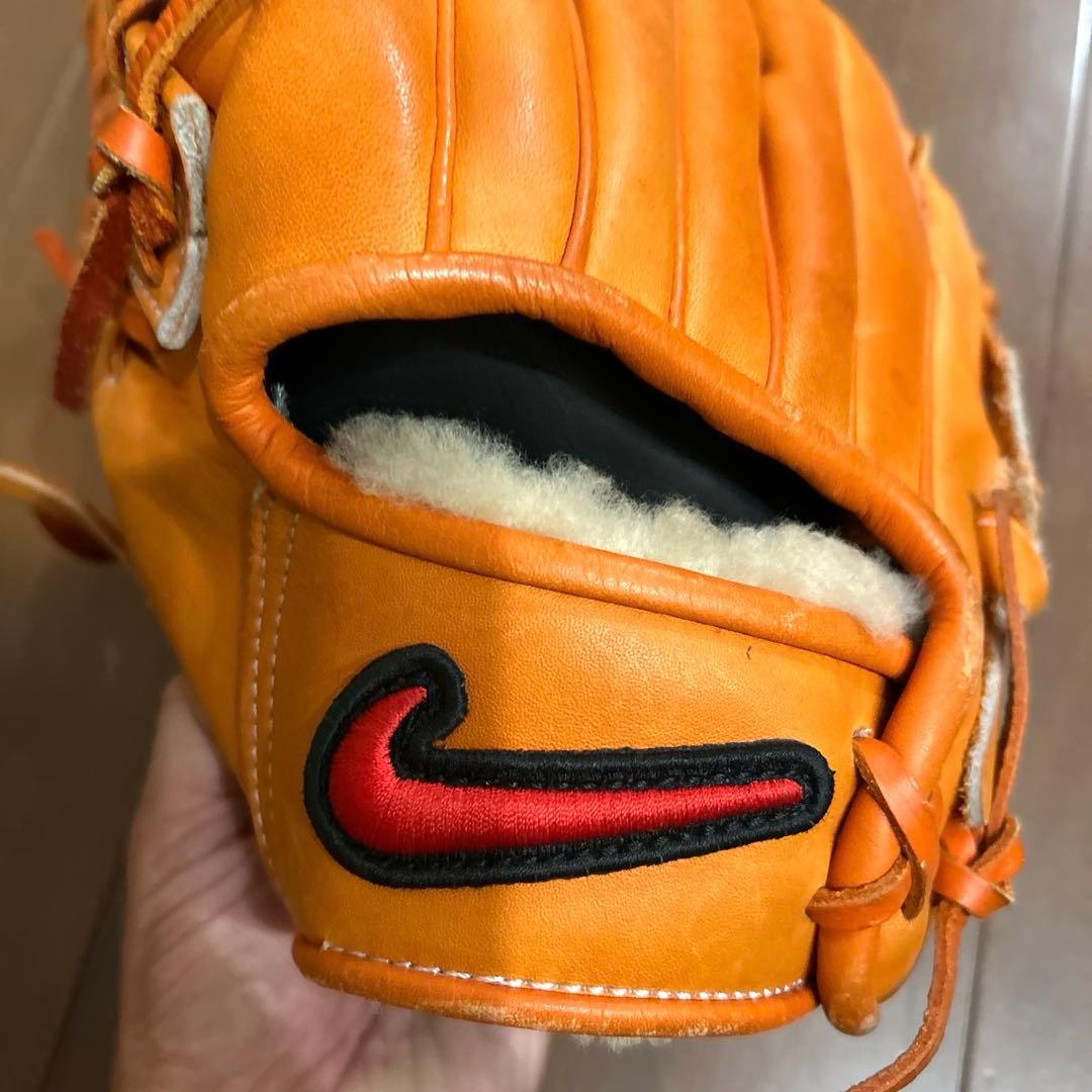 【左利き用】NIKE ダイアモンドレディーJ 軟式グローブ オレンジ