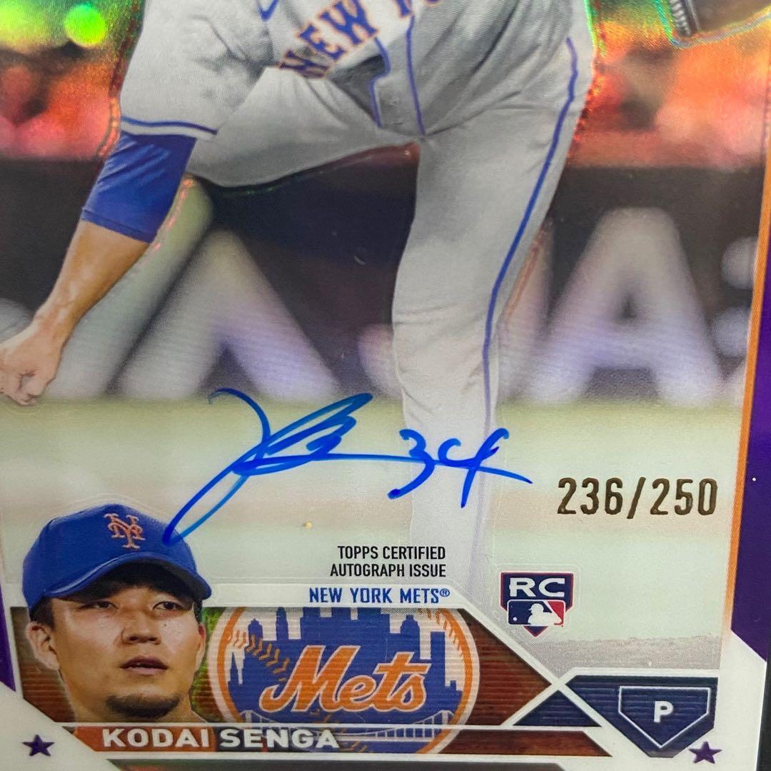 Topps Chrome メッツ 千賀滉大 直筆サインカード 世界250枚限定