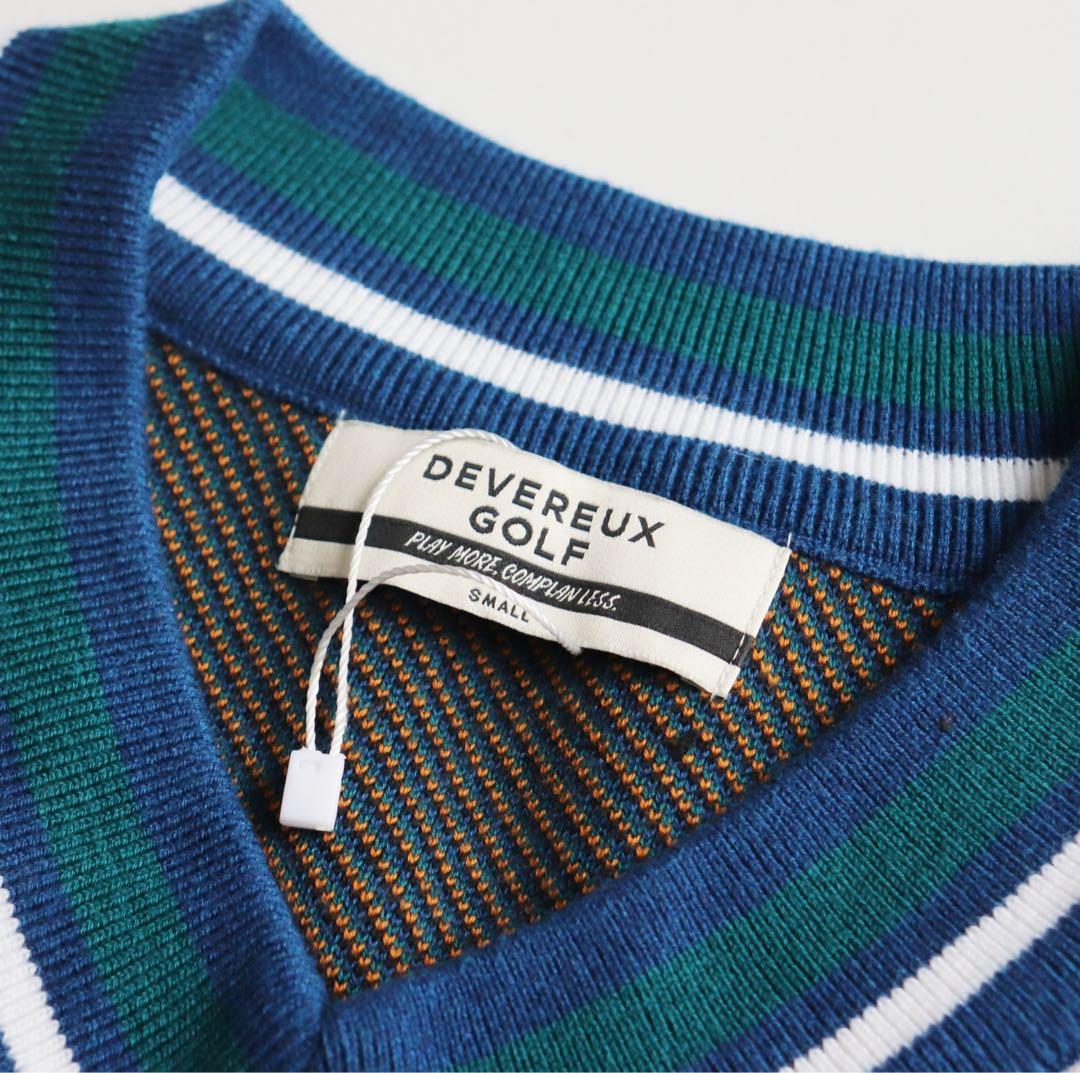 《デヴァローゴルフ》未使用 バックビッグスカル ニットベスト オーバーサイズS