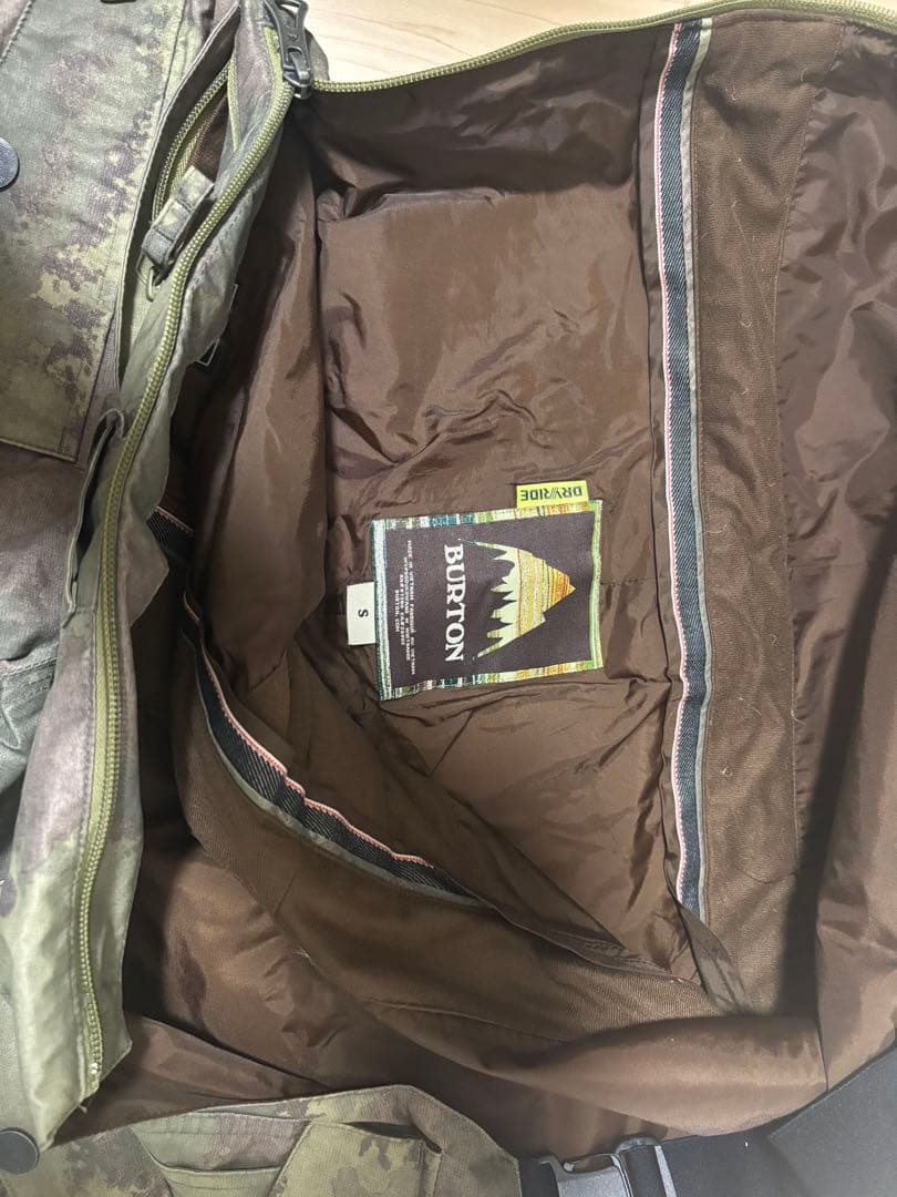 Burton迷彩スノーボードウェアビブパンツ