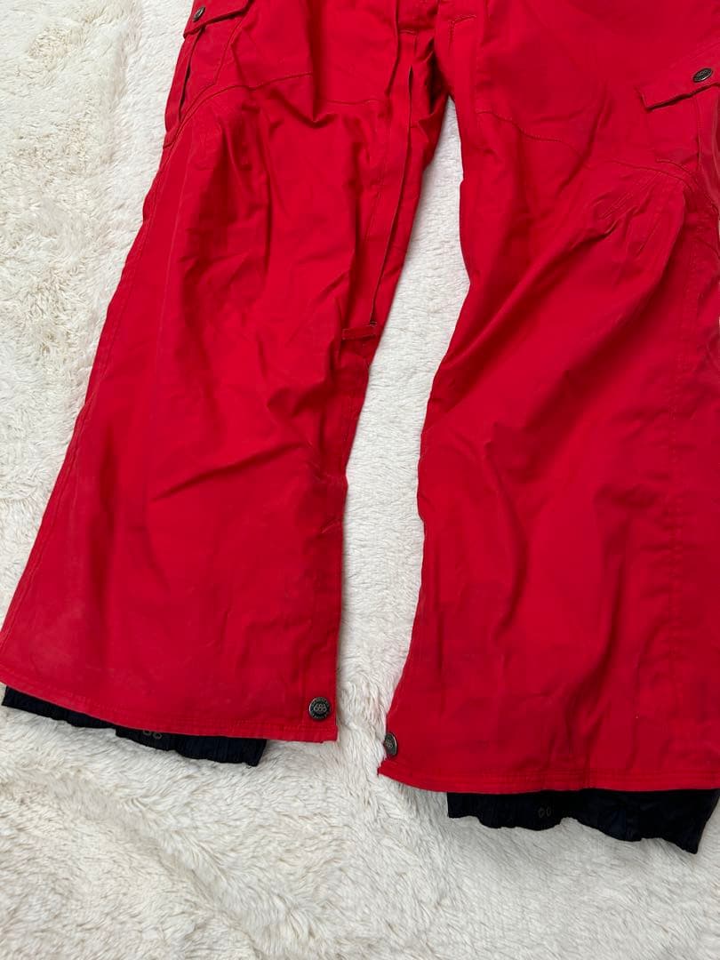 686 six eight six スノーボードウエア パンツ M 赤　スノボ