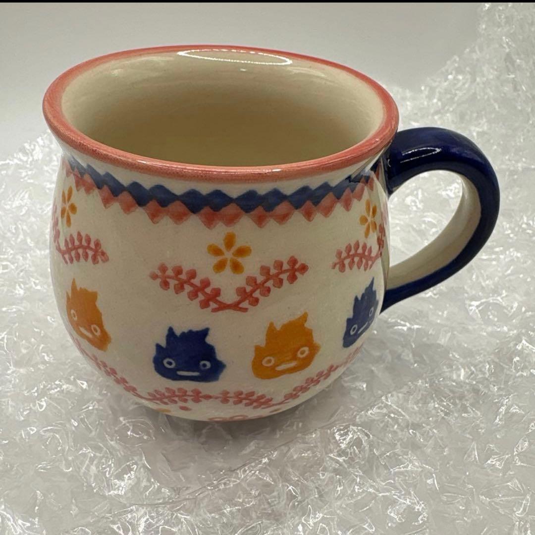 ジブリパーク　限定 ポーリッシュポタリー　カルシファー　プレートとマグカップ