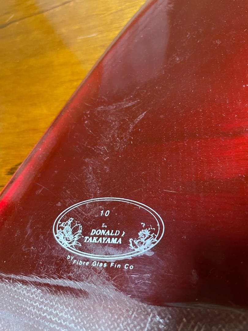 ModelT9`4Red Fin仕様 Shaped by ドナルドタカヤマ
