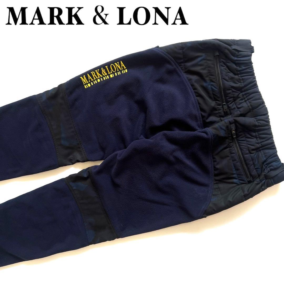 MARK&LONA マークアンドロナ　異素材　中綿　ダウン　フリース　パンツ　L