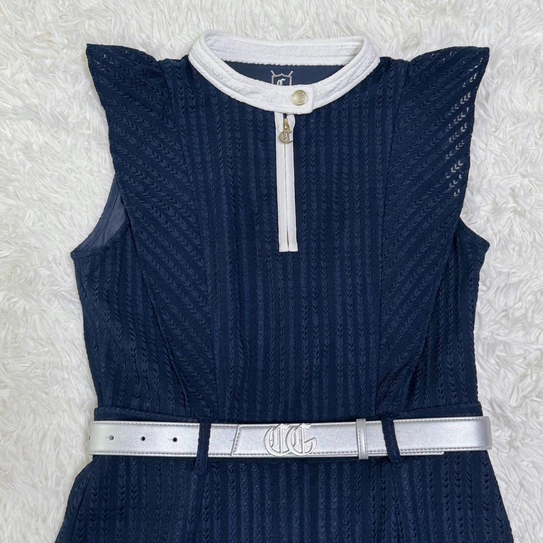 【極美品】完売品 CELFORD GOLF フリルワンピース ベルト 3点セット