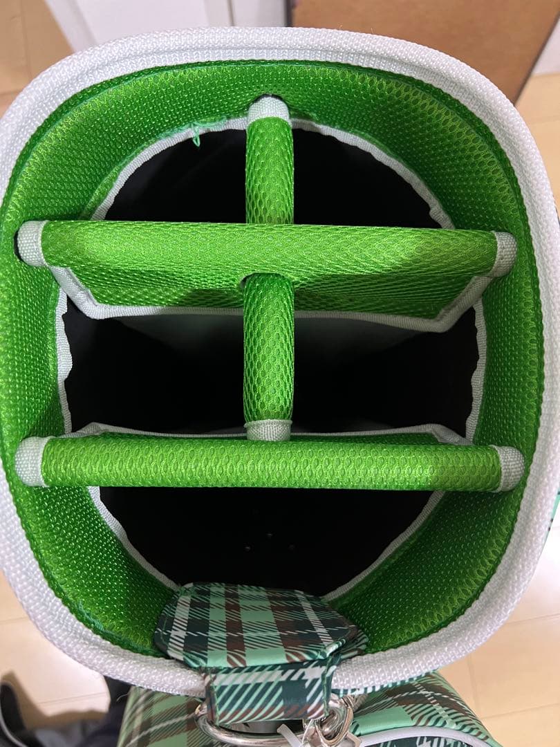 【未使用】飛衛門 キャディバッグ グリーン 9.5型 ユニセックス