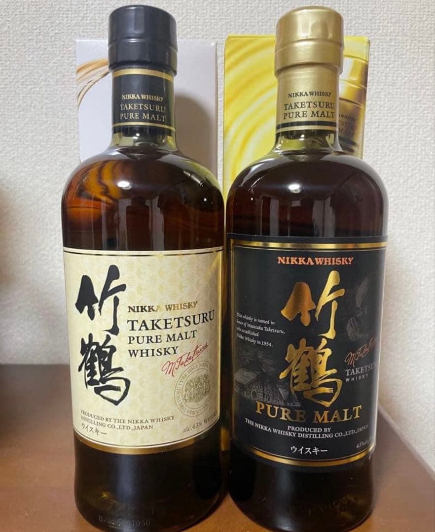 竹鶴ピュアモルト新旧ラベル