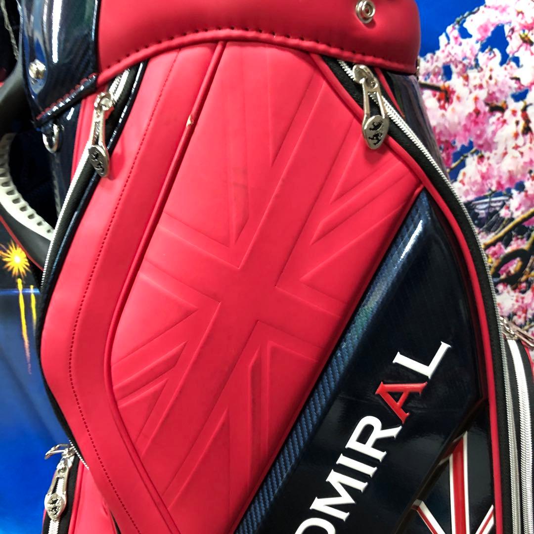 寶BV-1122 アドミラル ADMIRAL キャディバッグ レッド カート式