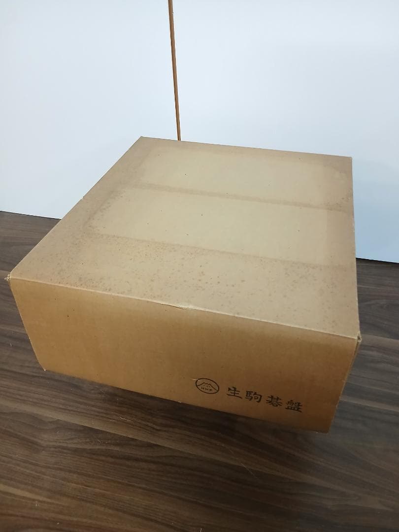 生駒碁盤 ＋ はまぐり碁石　セット　厚み18㎝　囲碁