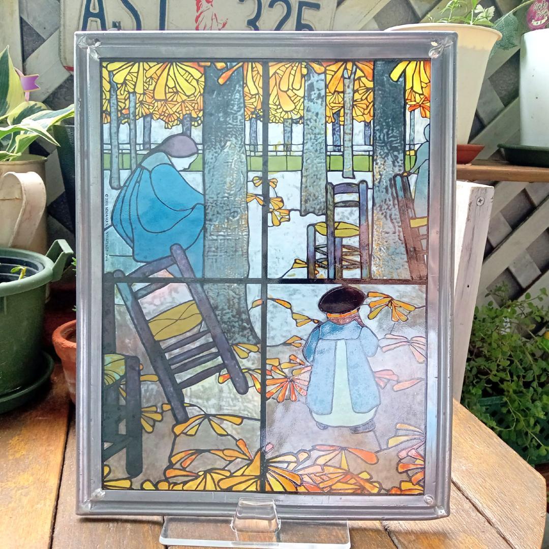 ルイスCティファニー ステンドグラス グザヴィエ 庭 グラスマスターズ社