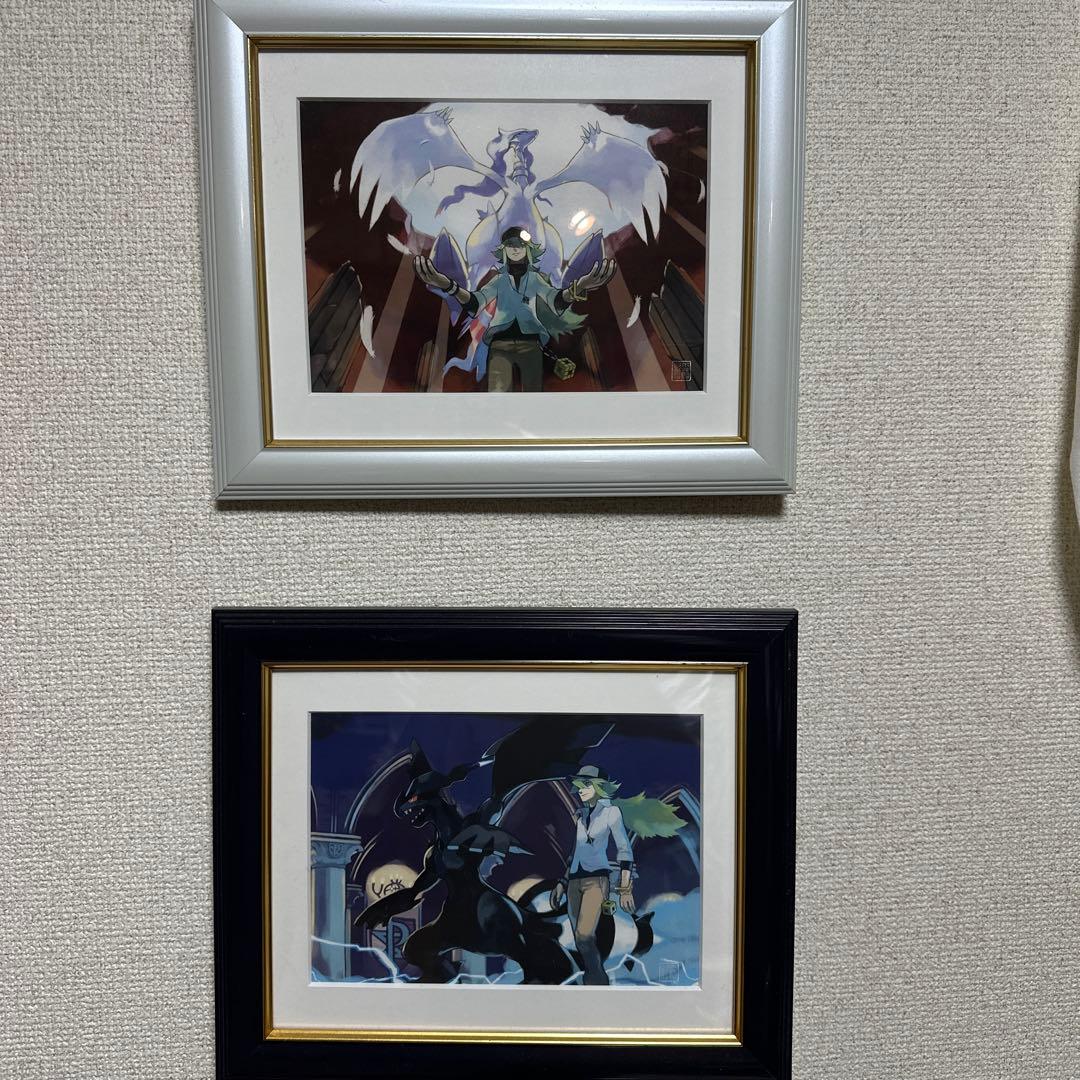 ポケモン コレクタブルアート Nのレシラム Nのゼクロム