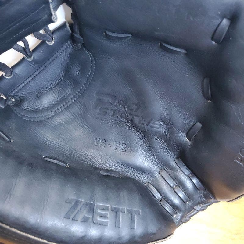 ZETT プロ支給品 ヤクルト 日本製 佐藤作 プロオーダー 硬式グローブ