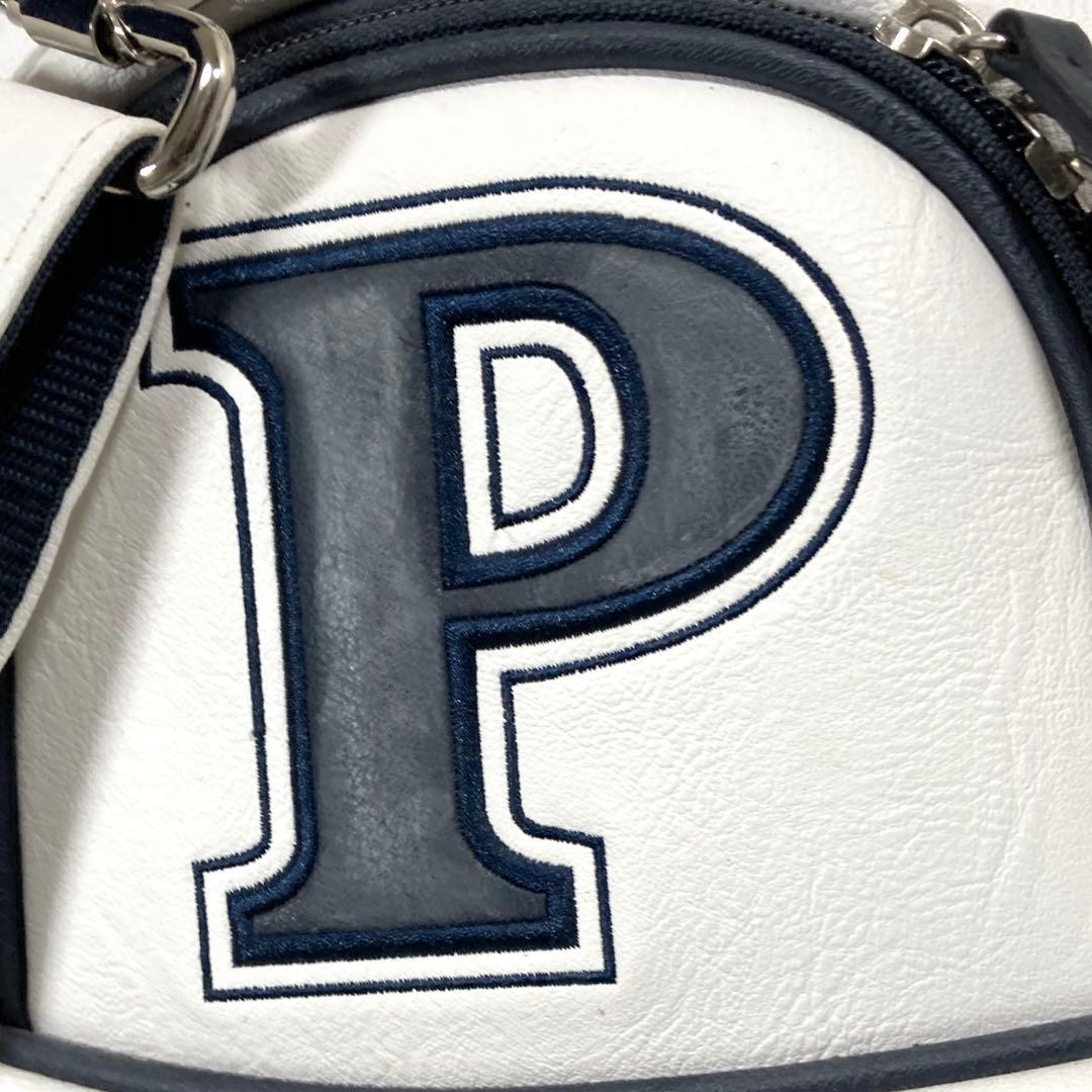 w1様PAPAS PLUS golf ゴルフバッグ ホワイト　パパスプラスゴルフ