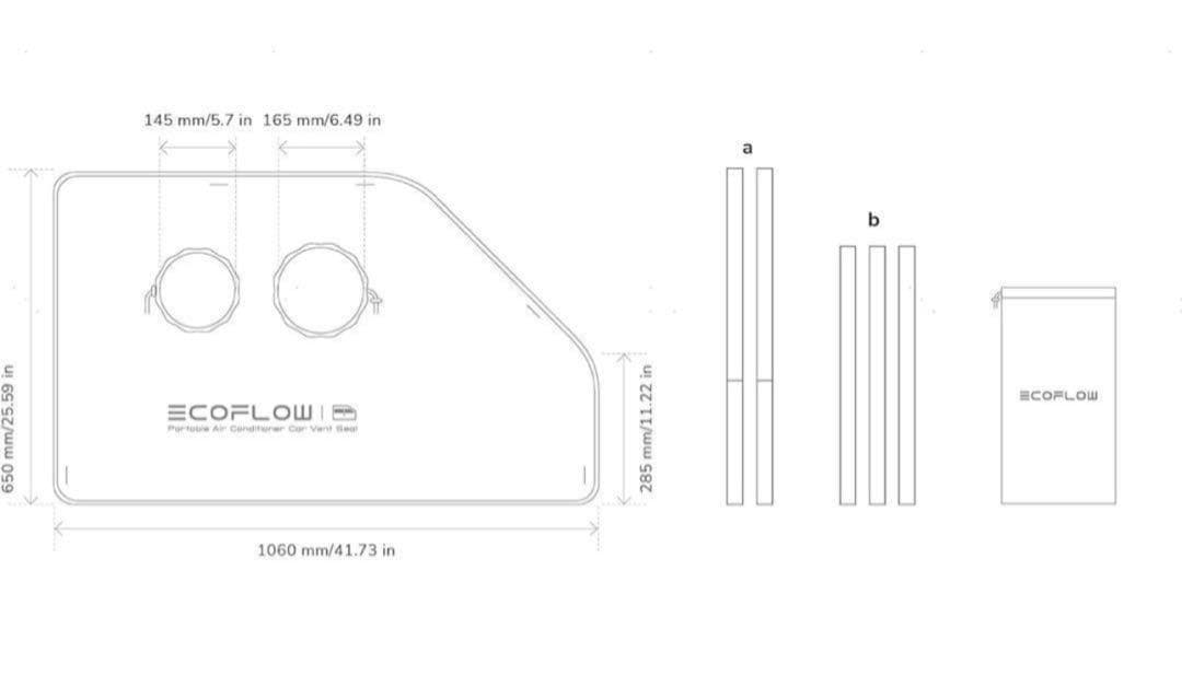【即日発送・新品未開封】EcoFlow Wave3/2 用窓シート【送料込！】