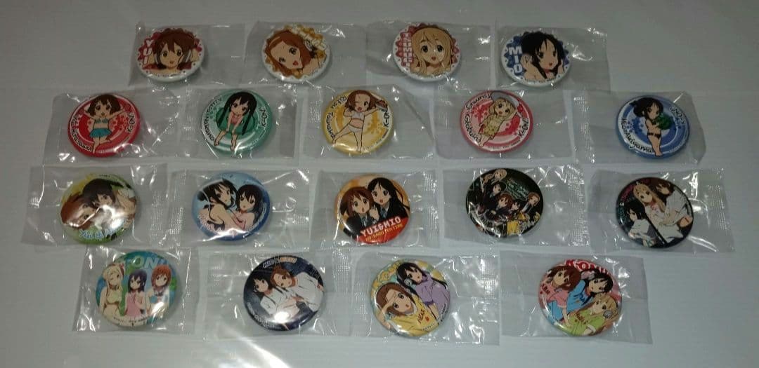 けいおん　缶バッジ　18種類セット