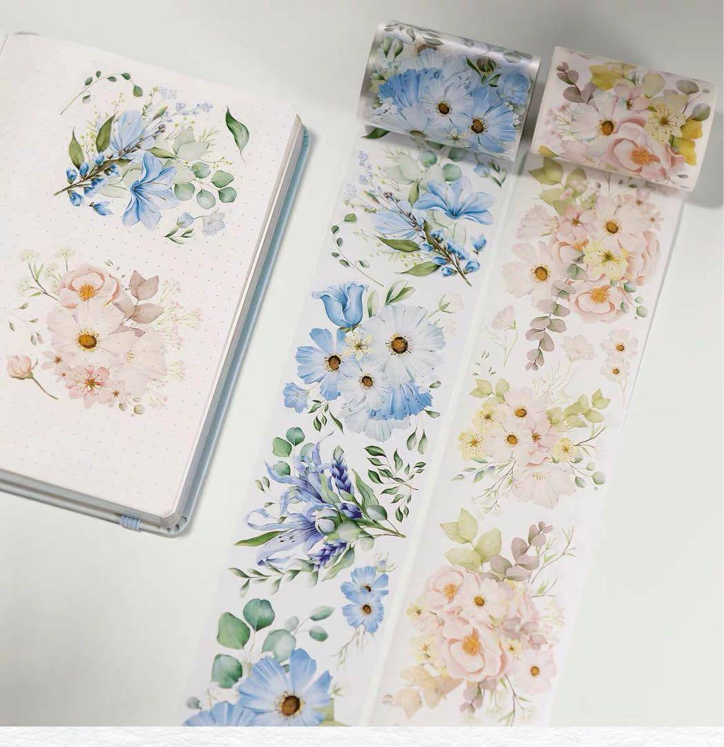 WT《花梢月树》海外マスキングテープ　マステ 【1324】