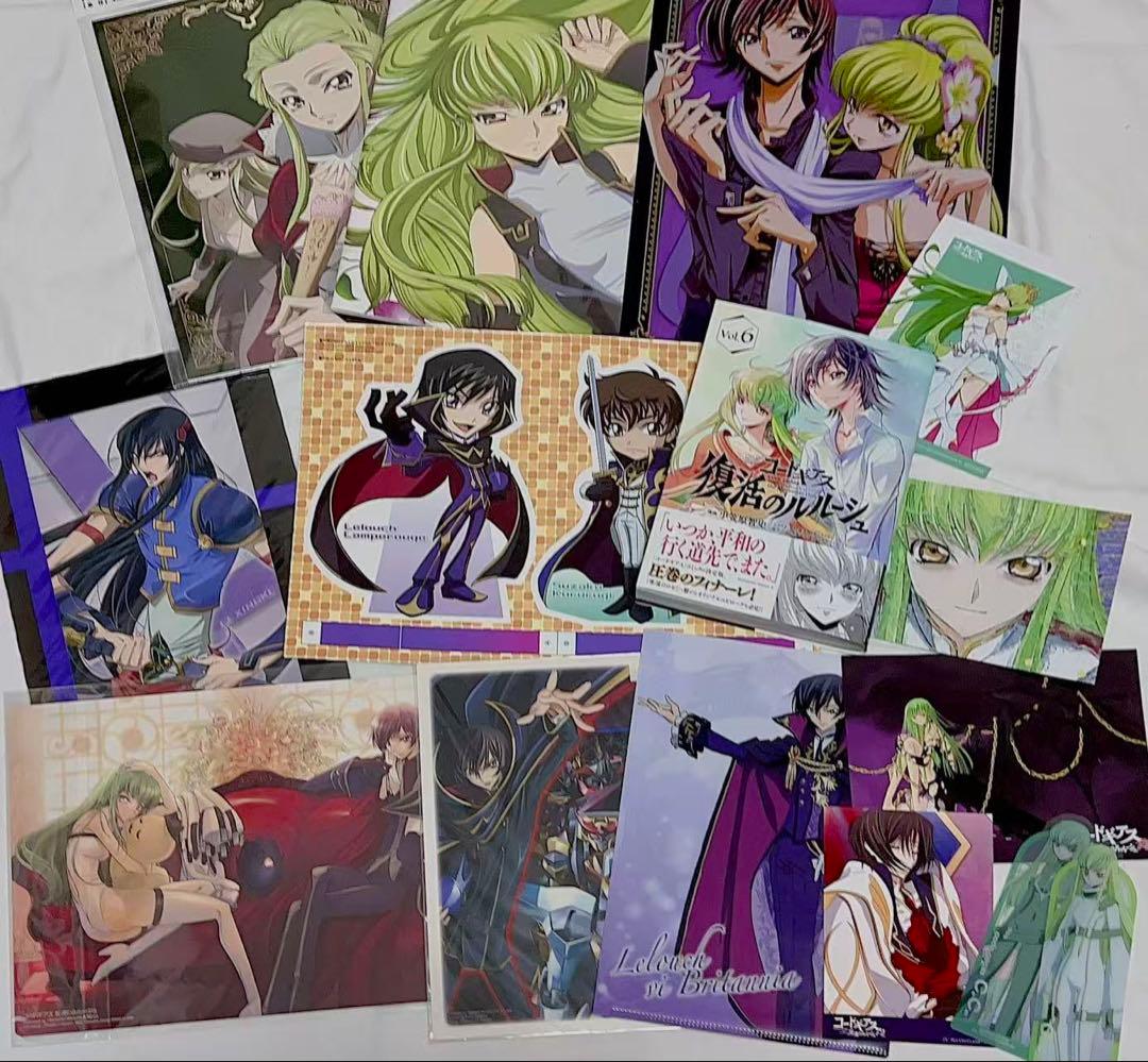 コードギアス　C.C. クリアファイル　ブロマイド　ノート　まとめ売り