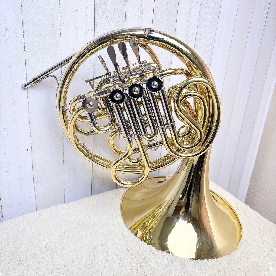 YAMAHA ヤマハ YHR-664 フルダブルホルン マウスピース付き