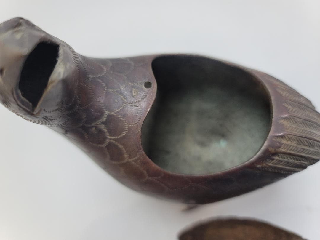 古銅 鶉 時代 香炉 DT511