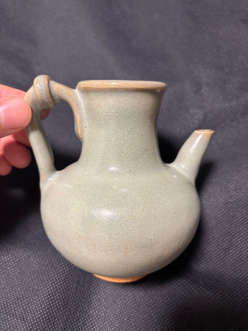 中国古美術品　鈞窯　茶壺　执壺