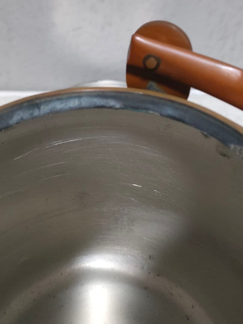 ★【茶道具】銅製金象嵌 秋草に蝶図 水注 薬缶