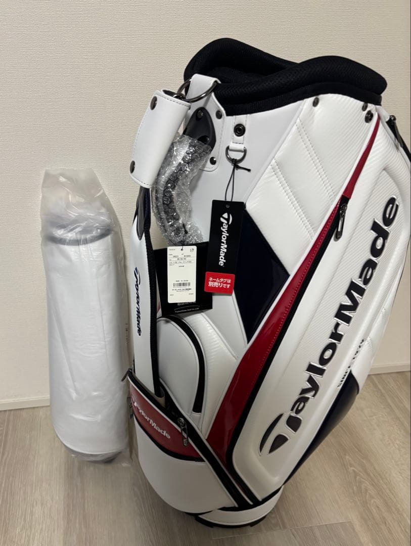 新品未使用品！キャディバッグ WH/NA/RD　UN033
