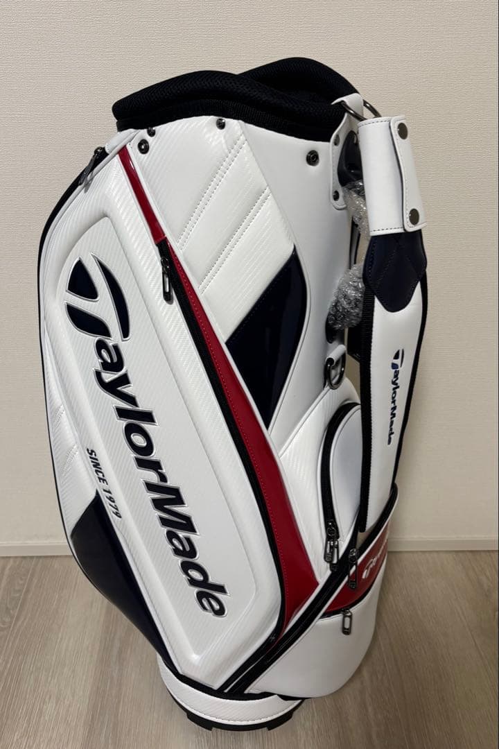 新品未使用品！キャディバッグ WH/NA/RD　UN033