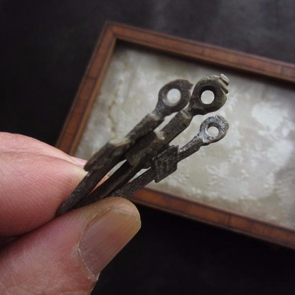 17世紀　ロシアン・クロス　3点セット　17　アンティーク　ブロンズ　ロザリオ