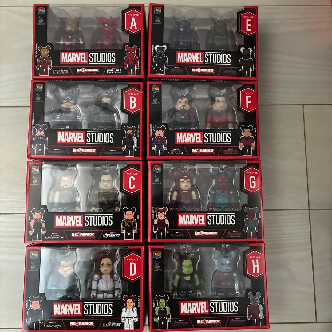 ベアブリック 新品　コンプリートセット　スパイダーマンシリーズ