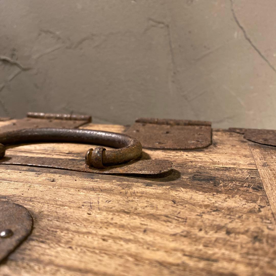 明治 時代物 硯箱 古道具 蔵出し 杉材 時代箪笥 骨董品 小引出し 和家具