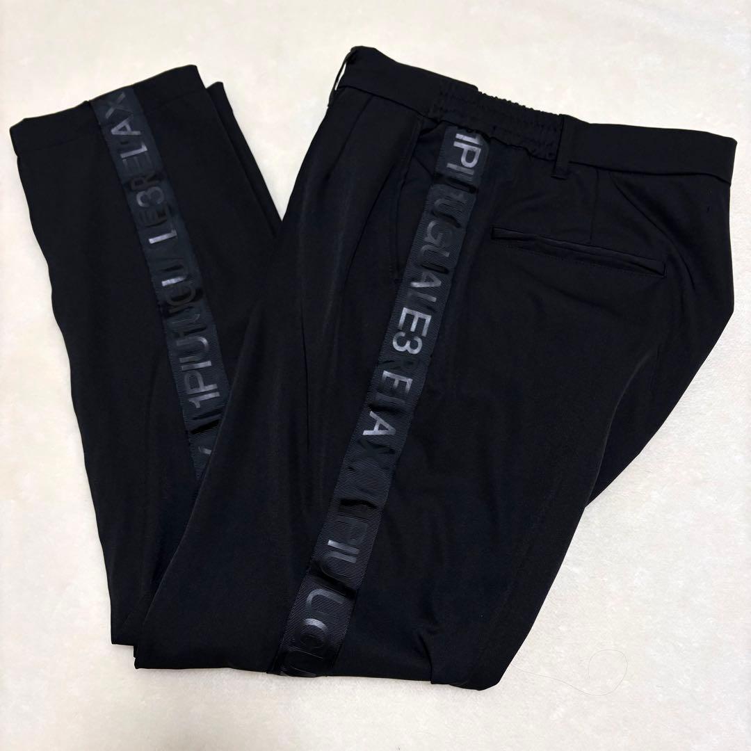 美品 1PIU1UGUALE3 ウノピュウ パンツ サイドロゴ ストレッチ XL