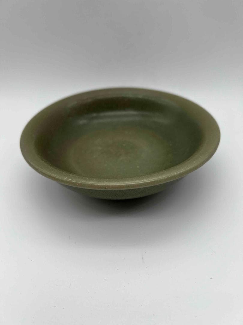 元時代　青磁　龍泉窯茶盞　青磁茶碗 　唐物　古賞物　時代物(D-84)