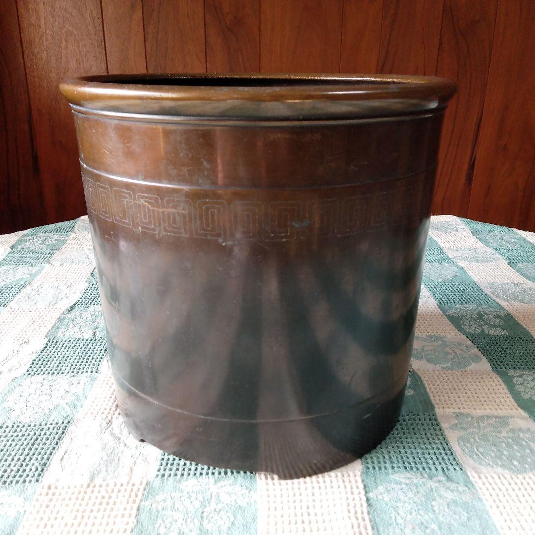 銅製　火鉢　昭和初期　アンティーク　骨董品　昭和レトロ