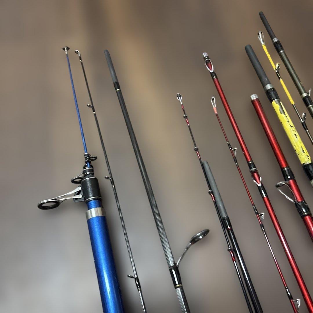 真鯛船竿 エギングロッド　投げ竿　6本セット