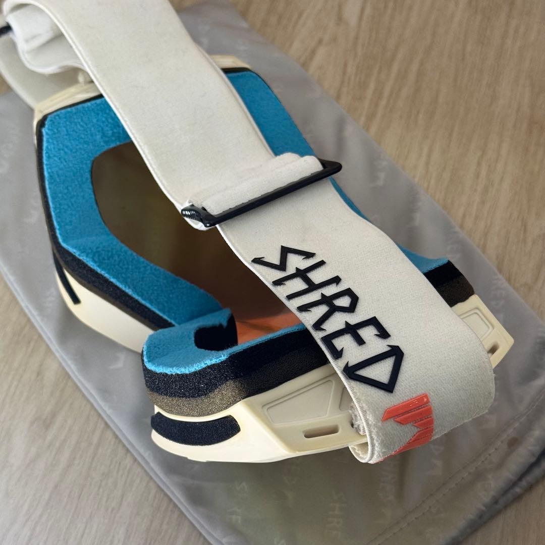 SHRED ゴーグル ホワイト/オレンジ ミラー