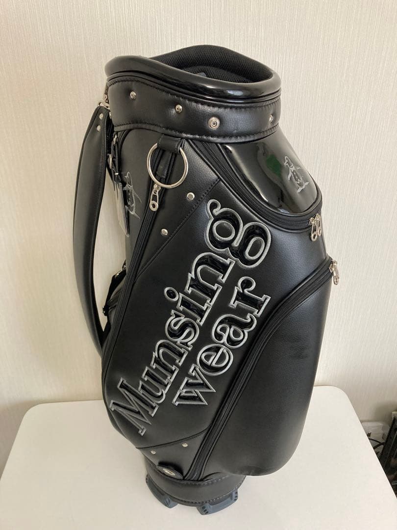 Munsingwear ブラック ゴルフバッグ