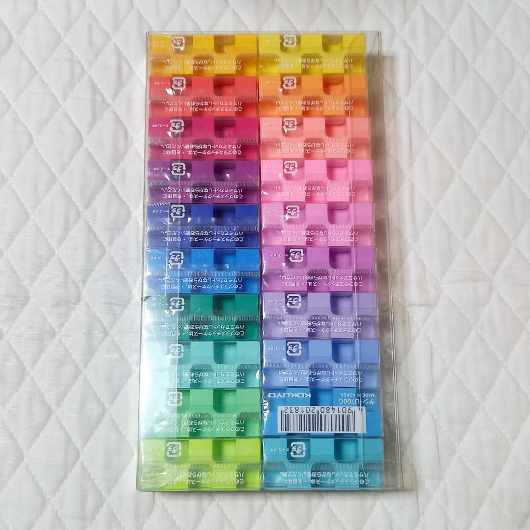 コクヨ　100周年記念　カドケシ　20色セット
