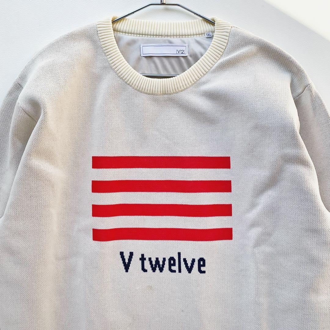 24AW ヴィ トゥエルヴ ニット XXlL クリーム US KNIT