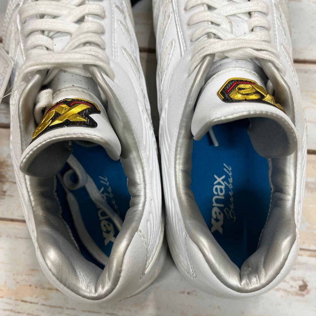 Xanax 紐式樹脂底スパイク　白　27.0㎝　新品