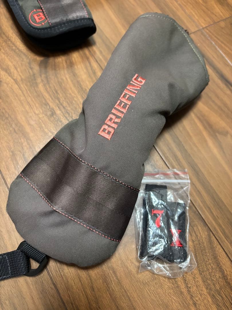 ブリーフィング　CR-02 キャディバッグ オリーブグリーン　ヘッドカバーセット