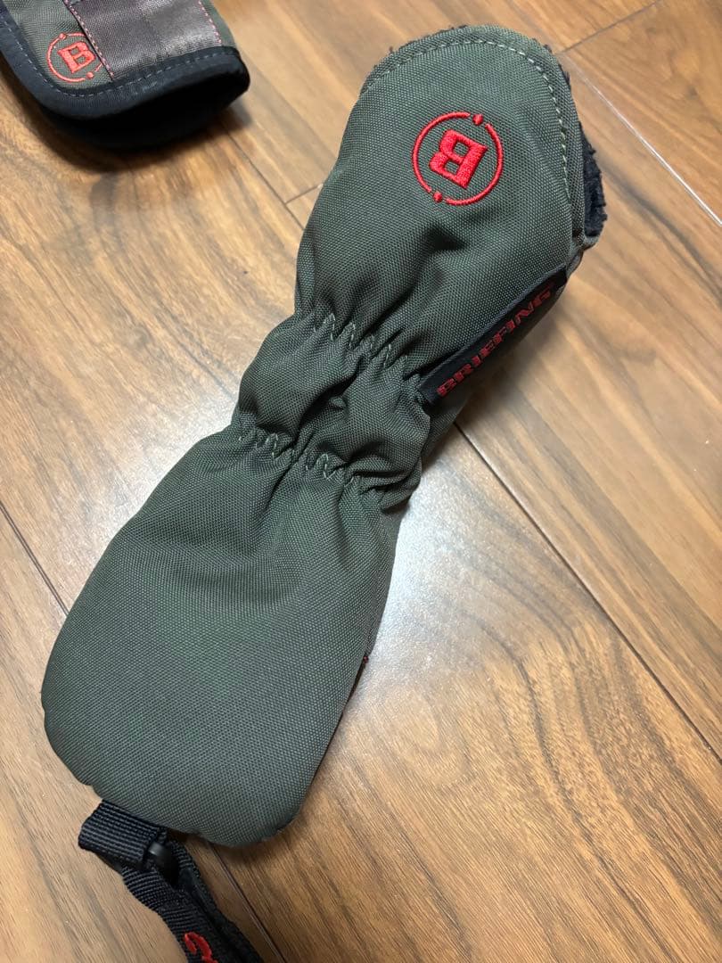 ブリーフィング　CR-02 キャディバッグ オリーブグリーン　ヘッドカバーセット