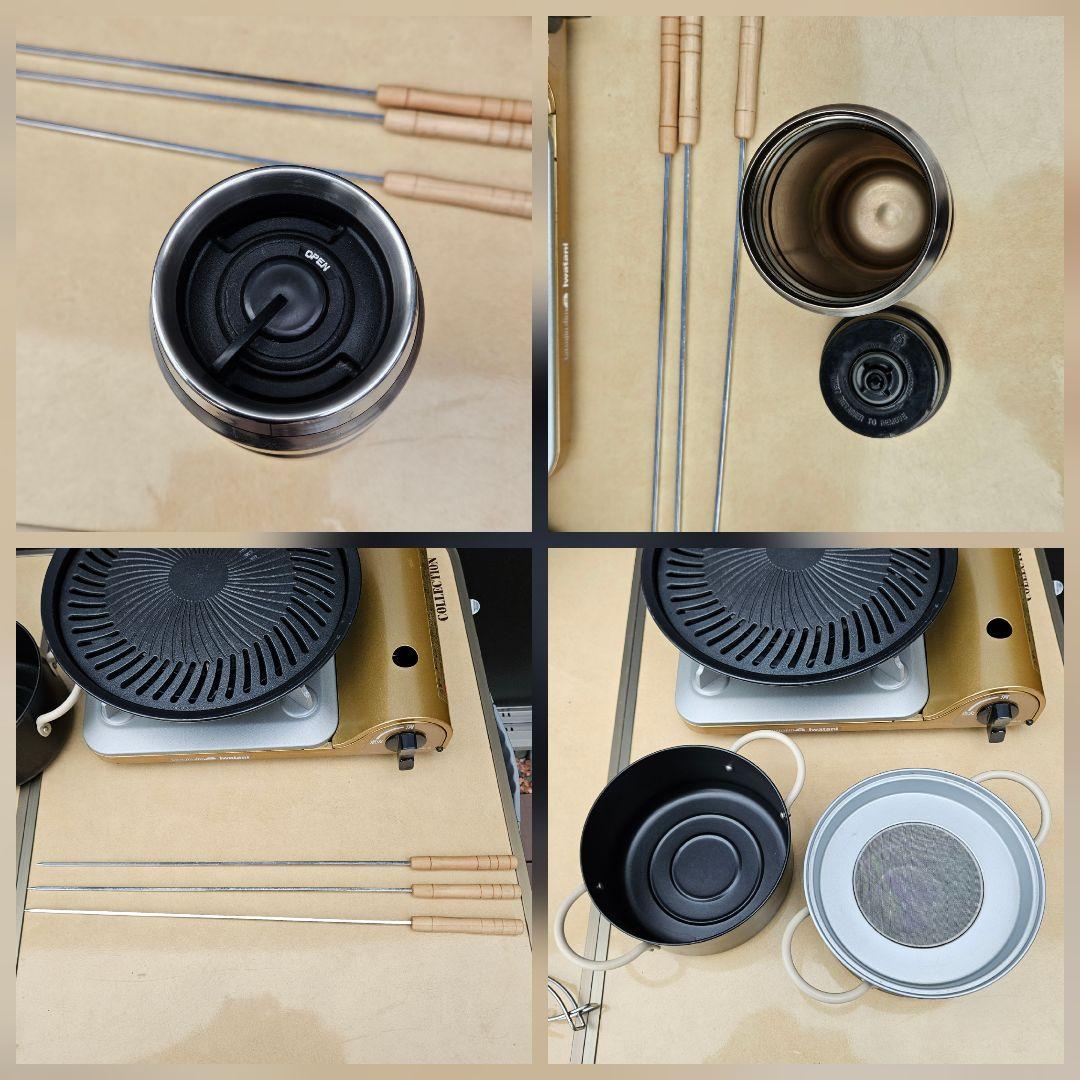 キャンプ用品 まとめ売り ローチェア クッカー カセットコンロ ランタン 他