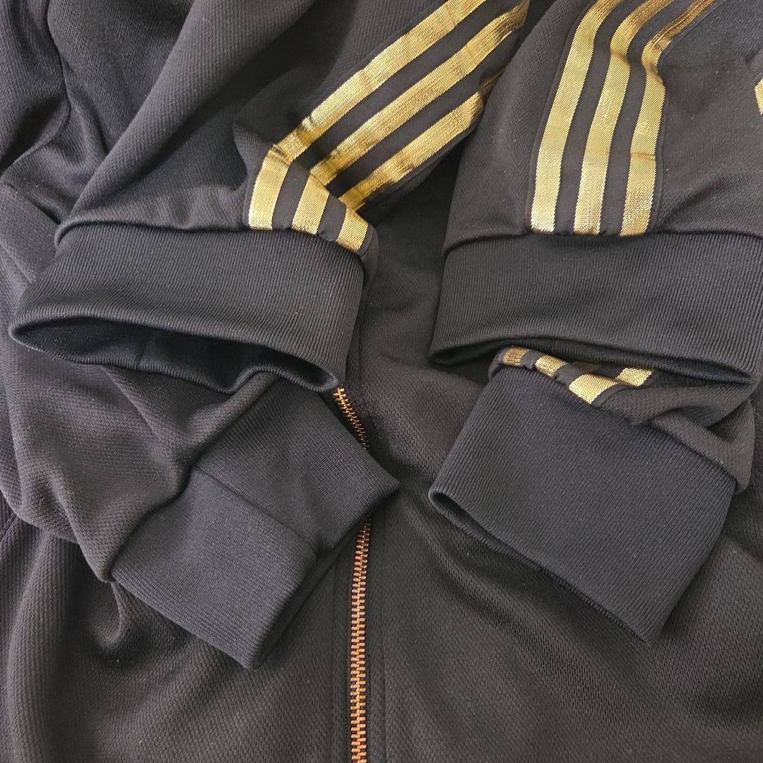 adidas ジャージ　50周年　セットアップ　ゴールド　黒　金　ジャケット