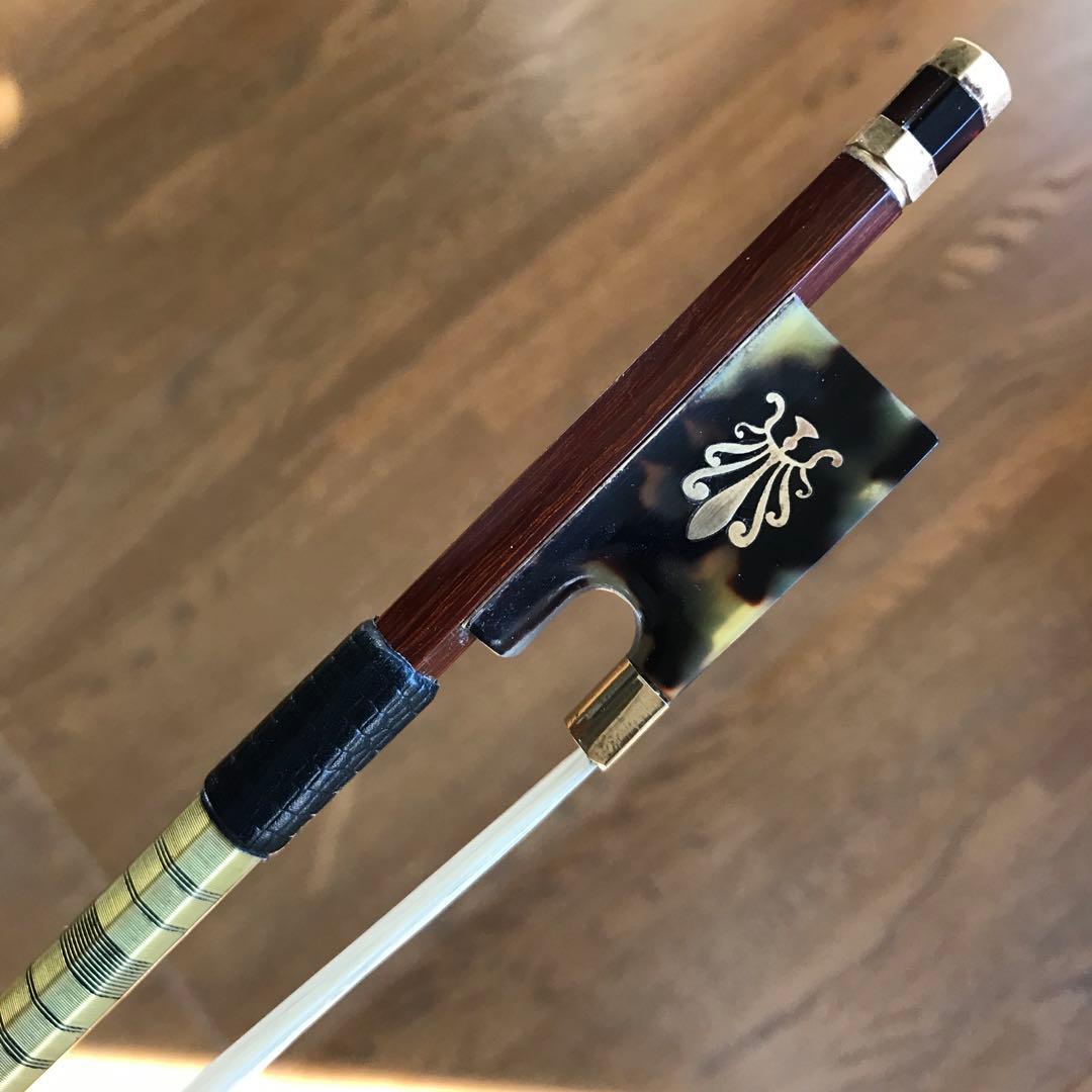 【希少】鼈甲フェニックス紋章・装飾バイオリン弓【激レア】難あり特価