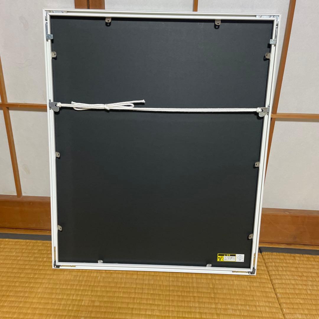 アート作品 女性と魚の絵画60✖️50cm（額の大きさ）