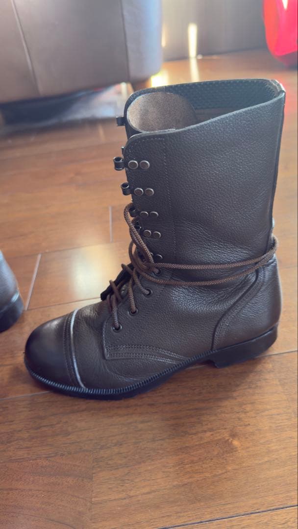 限定値下げ！希少　陸上自衛隊旧型半長靴25.5 スピードレース仕様