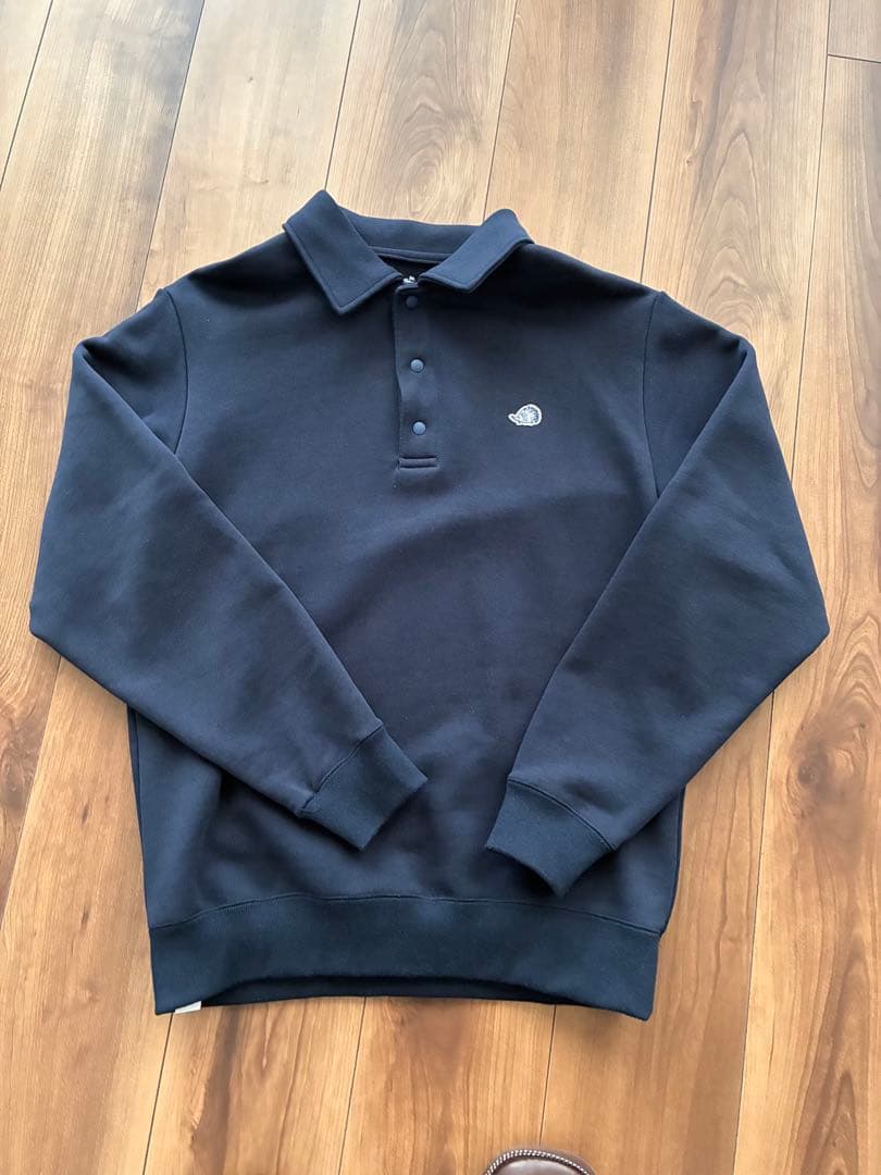 CLUBHAUS スウェットポロ　トレーナー　ネイビー　サイズM